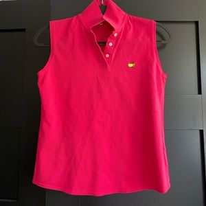 Hot pink Masters sleeveless Polo